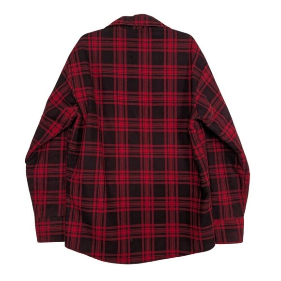 Vintage 70s Sears FieldMaster Plaid Shirt Mens Size Large Red Quilted Lining - Picture 8 of 13